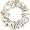 MURU Úzka Saténová Scrunchie gumička - Krémová Champagne Lesklá