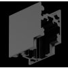 COLORS MT11-L90N-MH11XXXB Závesná rohová spojka MicroTrack MT11-L90N v tvare L, vnútorná, D30×Š30×V19 mm , čierna