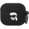 Karl Lagerfeld 3D Logo NFT Karl Head silikónové puzdro pre Airpods 3, čierne 57983112330
