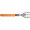 Digitus DK-1743-VH-250 síťový kabel Oranžová 250 m Cat7 S/FTP (S-STP), 1200 MHz Dca (EN 50575), AWG 23/1