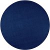 Hanse Home , Kusový koberec Nasty 104447 darkblue kruh, 200x200 (priemer) kruh, modrá, chodba / predsieň
