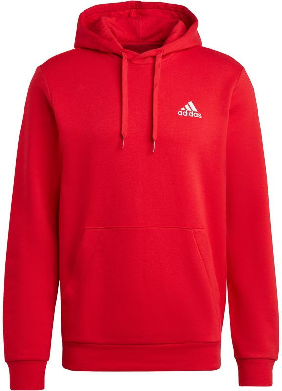 adidas Mikina Essentials Fleece Hoodie H47018 Červená