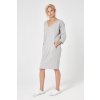 LUMIDE Dámske šaty s dlhým rukávom Perfect - svetlo sivé