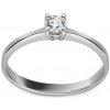 iZlato Forever Diamantový zásnubný prsteň z bieleho zlata 0,220 ct ALBR106A