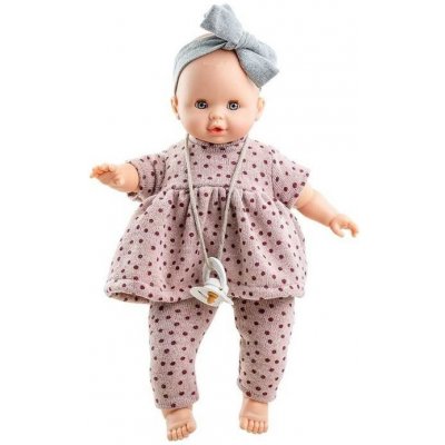 Paola Reina Oblečenie pre bábätko 36 cm bodkovaný set s cumlíkom Sonia
