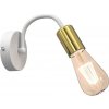 Luminex | Nástenná lampa DOW 1xE27/60W/230V biela/zlatá | LU7995