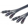 PremiumCord Kábel 3x CINCH-3x CINCH M/M 2m HQ, kjackcmm3hq-2