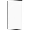 MEXEN - KIOTO walk-in 110x200 cm 8mm čierna samostatné sklo 800-110-000-00-70