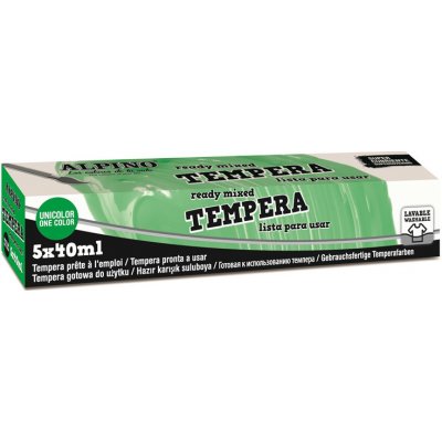 Alpino Balení 5 temper 40 ml Oranžová