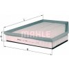 Mahle LX 1261 Vzduchový filter