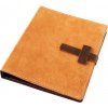 Kožený diár A5 medový semiš