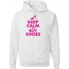 Fajntričko Mikina-Keep calm and buy shoes (dámska), Farba biela, Strih/ Variant Pánsky/UNISEX