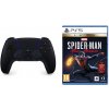 PlayStation 5 DualSense Wireless Controller, midnight black + Marvel’s Spider-Man: Miles Morales (Ultimate Edition) CFI-ZCT1W