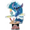 Figúrka Disney Lilo & Stitch Diorama D-Stage Summer Series - Stitch Surf 15 cm