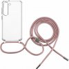 Fixed Pure Neck púzdro s ružovou šnúrkou na krk Samsung Galaxy A16 číre FIXPUN-1500-PI