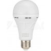 V-TAC E27 LED žiarovka s núdzovou batériou 9W výdrž 3,5-4,5hod, 720lm, A70, 4000K Denná biela
