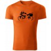 T-ričko BMW S1000XR pánske tričko Farba trička: Oranžová, Veľkosť: L