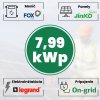 Sieťová elektráreň | 7,99kWp | (Fox-ESS, po odrátaní dotácie)