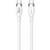 Hyper® HY-HJ4001WHGL Silicone 240W USB-C nabíjecí, 1m, bílý