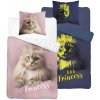 Detexpol Svietiace obliečky Mačka Little Princess Bavlna 140x200 70x80