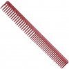 JRL Long round tooth cutting comb kadernícky hrebeň červený J306