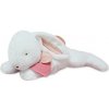 Doudou králik s tmavo ružovovým brmbolcom 80 cm