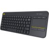 Logitech K400 plus/Bezdrôtová USB/ CZ- SK layout/Čierna