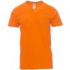 PAYPER V-NECK 000103-0026 / Pánske tričko s krátkym rukávom a výstrihom do V - orange M