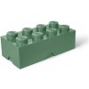 LEGO® Úložný box 25 x 50 x 18 cm army zelená