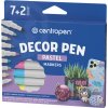 Dekoračný popisovač CENTROPEN 2738 Decor Pen Pastel - sada 7+2 ks