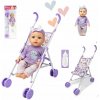 Bábika Bábätko Hovoriaca, Pijúca a Cikajúca Veľká Interaktívna s Kočíkom a Fľašou