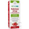PLUS LEKÁREŇ Kalciový sirup s vitamínom D s príchuťou lesnej jahody 1x150 ml