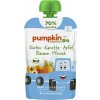 Pumpkin Organics BIO Zeleninové pyré 70% - Tekvica, mrkva, jablko, banán, broskyňa, 6. mesiac, 100 g