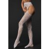 Leg Avenue Heart Net Suspender Hose White