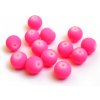 Pogumované sklenené neon korálky 8mm 1ks ružová krikľavá (otvor 1mm)