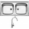 Blanco TOP EZ 8x4 nerez prírodný lesk 500372 + Blanco MIDA chróm 517742