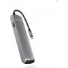 Epico 6v1 Slim Hub 8K s USB-C konektorom - šedá, 9915112100070