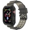 AppleKing odolné puzdro s transparentným remienkom pre Apple Watch 45mm / 44mm / 42mm - sivé - možnosť vrátiť tovar ZADARMO do 30tich dní