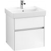 Villeroy & Boch Collaro skrinka 55.4x44.4x54.6 cm závesná kúpeľňová skrinka pod umývadlo biela C00800MS