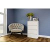 Casarredo IDEA 4 zásuvková komoda-60, biela