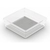 Organizér Curver® SISTEMO 6, priesvitný/sivý, 15x15x5 cm, do zásuvky