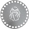 Pro Háčkování Podtácek Ø 10 cm 7 mm pejsek šedý