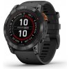 Garmin fenix 7X Pro Solar Slate Gray Stainless Steel Black Band. SK a CZ TOPO mapy