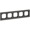 Rámček 5-násobný kov sivá rhódiová Merten ElegM (Schneider)