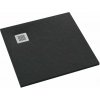 Schedpol Kalait Black Stone štvorcová sprchová vanička 90x90 cm čierna 3.3101/C/ST-M2