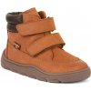 Detské zimné barefoot topánky ZERU TEX Cognac, Froddo, G2110150-3, hnedá - 28