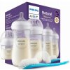 Philips AVENT SCD837/12 Sada 3 fľašiek Natural + kefka