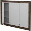 Dreja Trojdverová zrkadlová skrinka GRID GA3OE 100 - D25 Teak