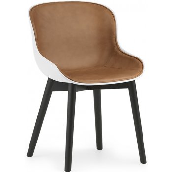 Normann Copenhagen Hyg Chair Ultra Leather hnedá / biela / čierna dub