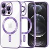 Techsuit Luxury Crystal MagSafe puzdro pre iPhone 12 Pro – svetlofialové (Light Purple)